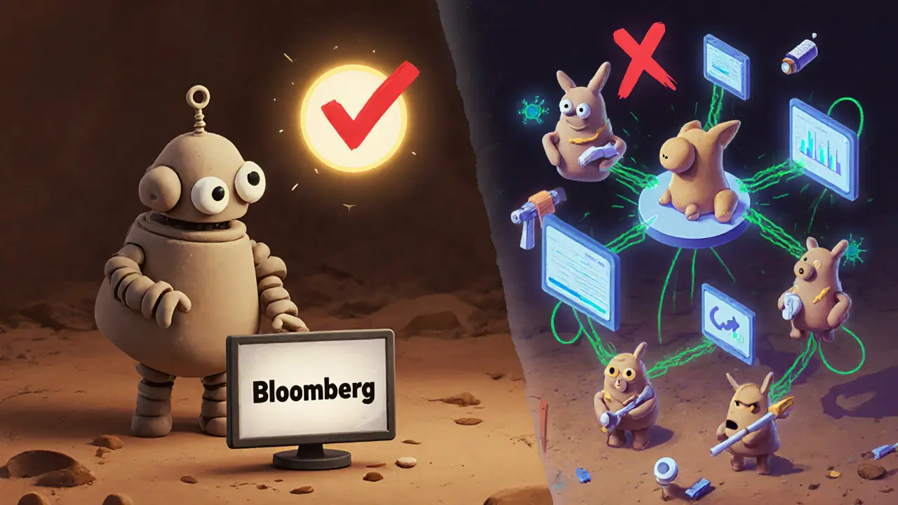 Decentralized clay oracle network verifying data vs. a single failing node, with glowing checkmarks and red Xs.