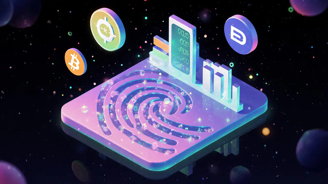 Clay-rendered digital wallet interface displaying live mempool data as glowing rivers, with AI tools and wallet icons guiding users.