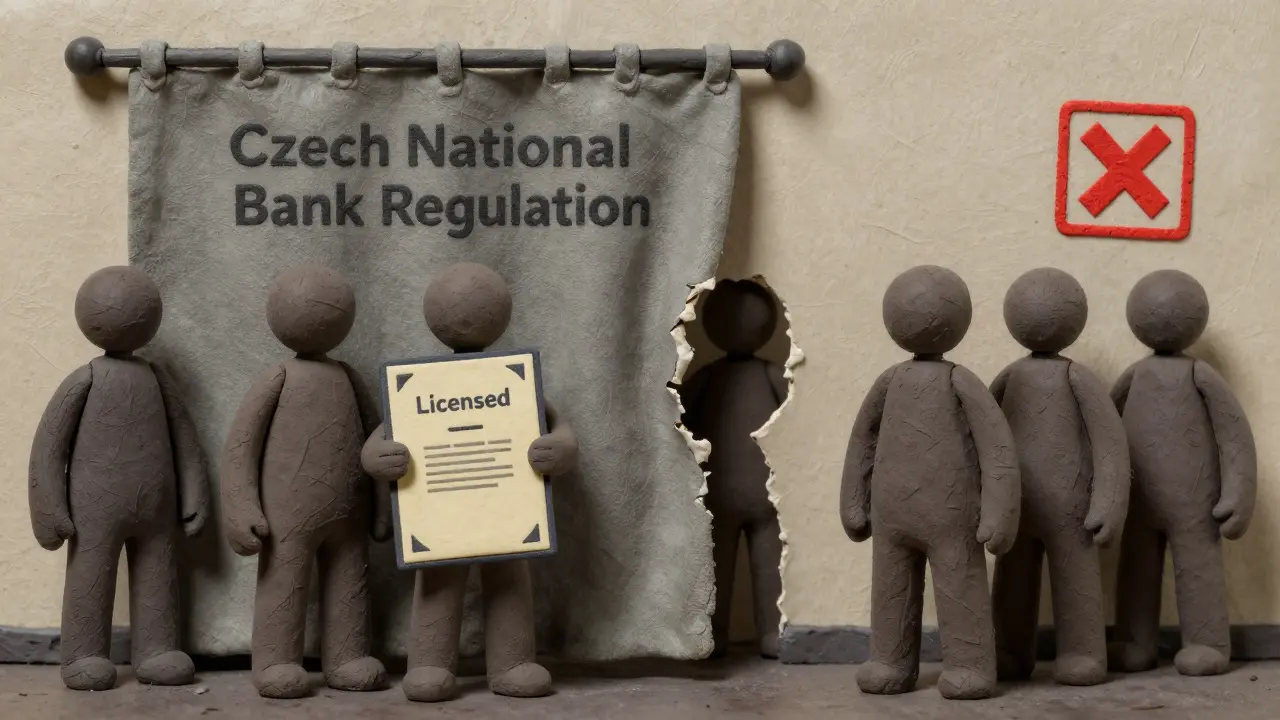 Faceless figures behind a fake regulatory curtain, revealing nothing but emptiness.