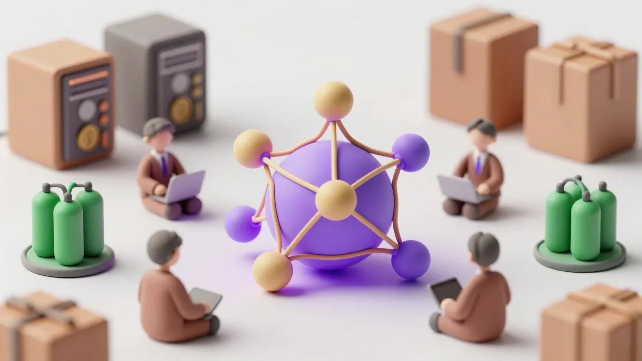 Clay illustration of Iceland shifting focus to blockchain software and green tech.