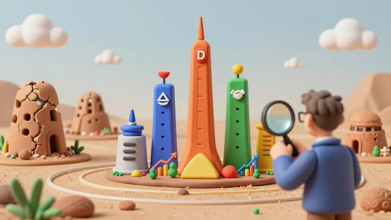 Clay illustration showing market consolidation in DePIN projects