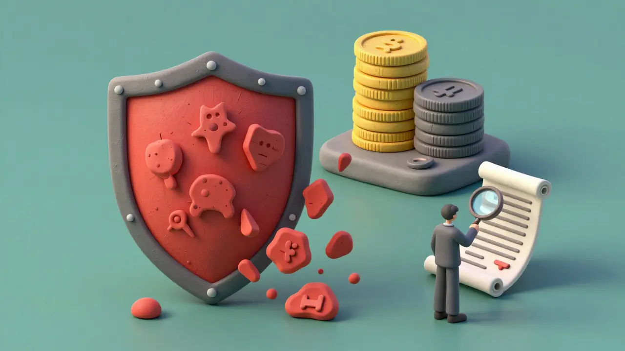 Clay art depicting a shield protecting crypto assets from scams