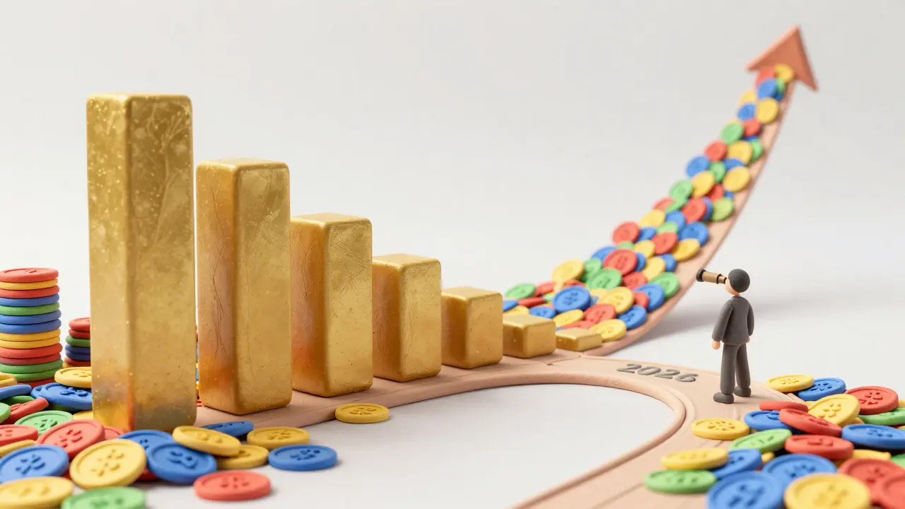 Clay art timeline showing Bitcoin reward shift from subsidies to transaction fees