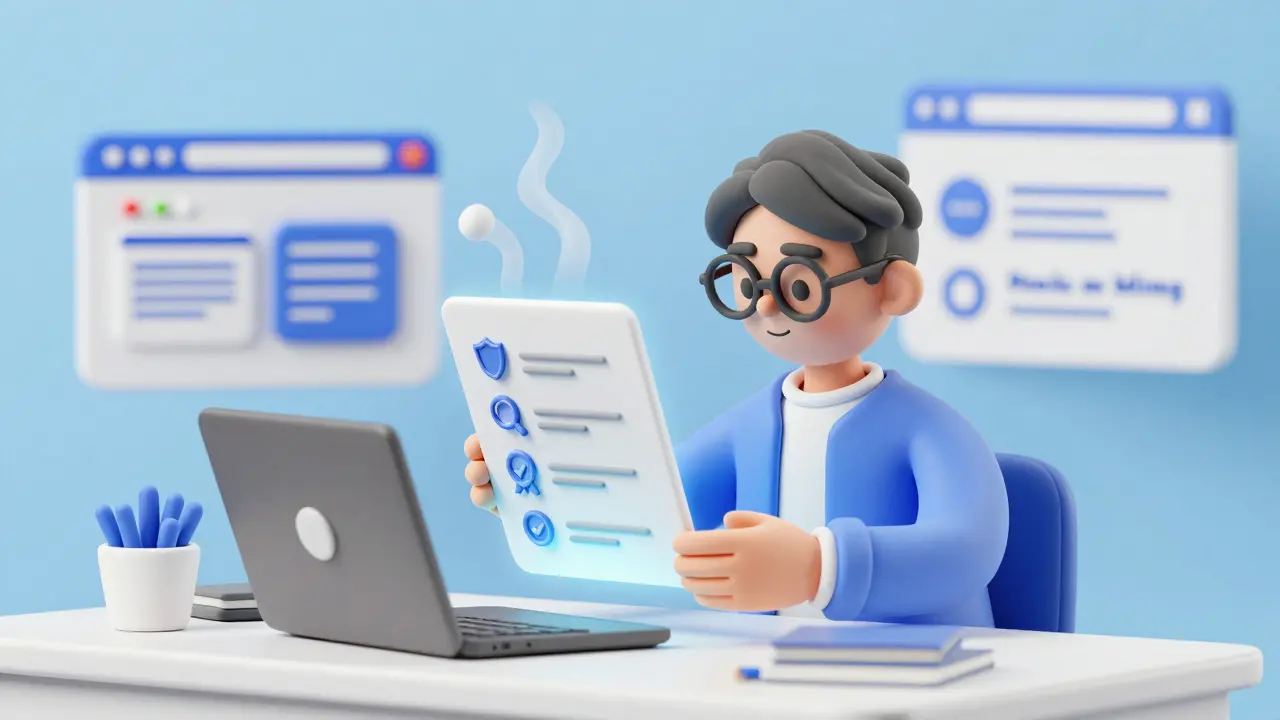 Clay character checking a safety checklist to verify legitimate crypto news.