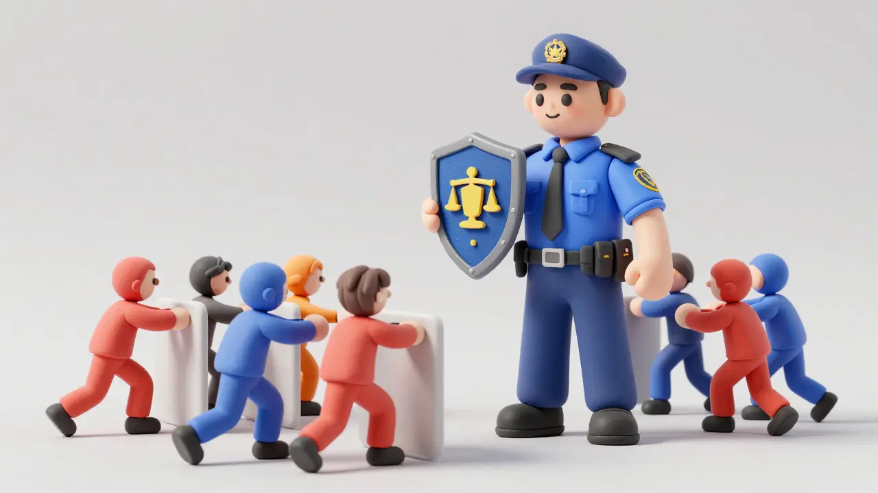Clay art showing SEC blocking unlicensed crypto exchanges with digital shields