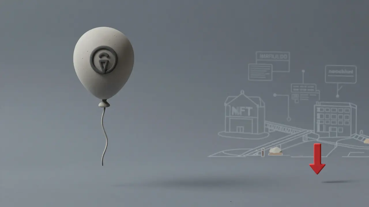 Clay render showing deflated token and stalled roadmap