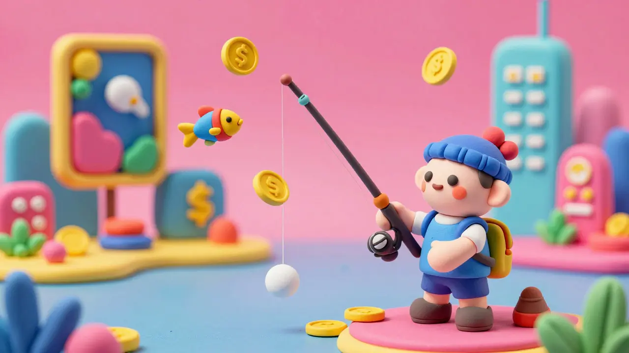 Clay art showing gaming, AI art, and real-world assets merging in a fintech ecosystem.