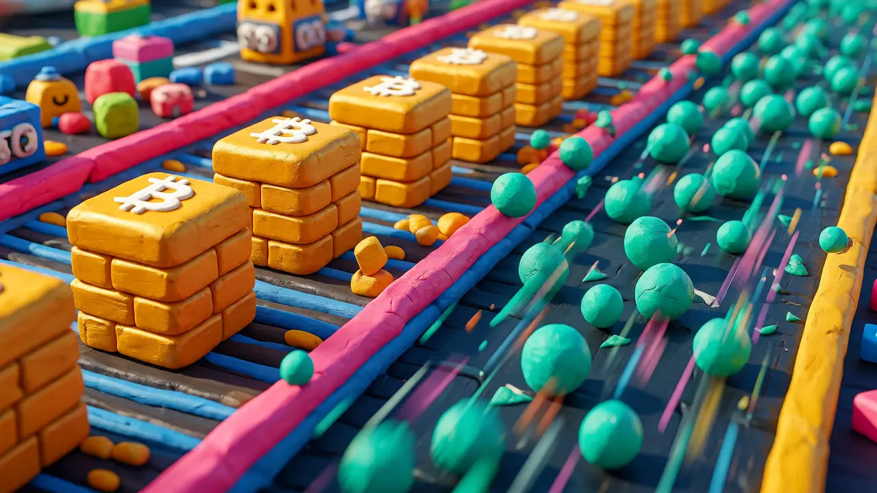 Comparison of slow and fast blockchain speeds