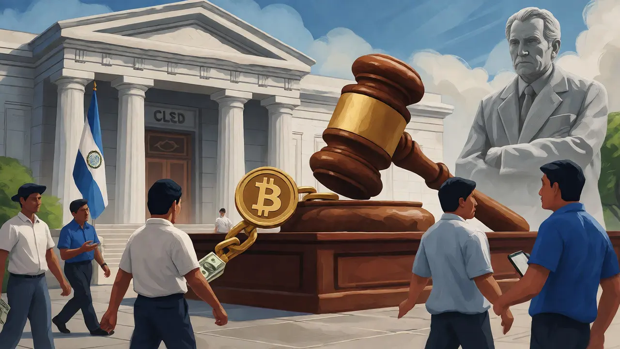 Legislative scene ending mandatory Bitcoin acceptance in El Salvador